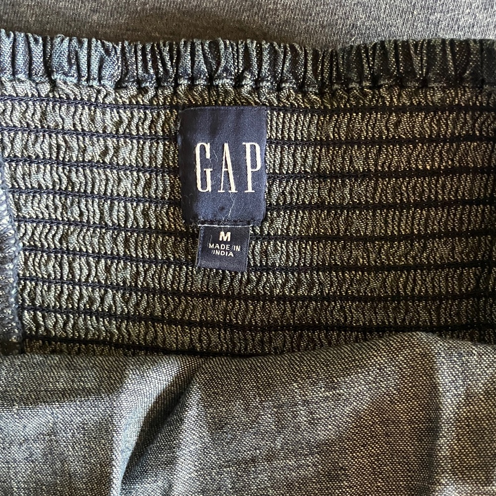 GAP Dark Blue Denim Maxi Dress - Picture 4 of 7